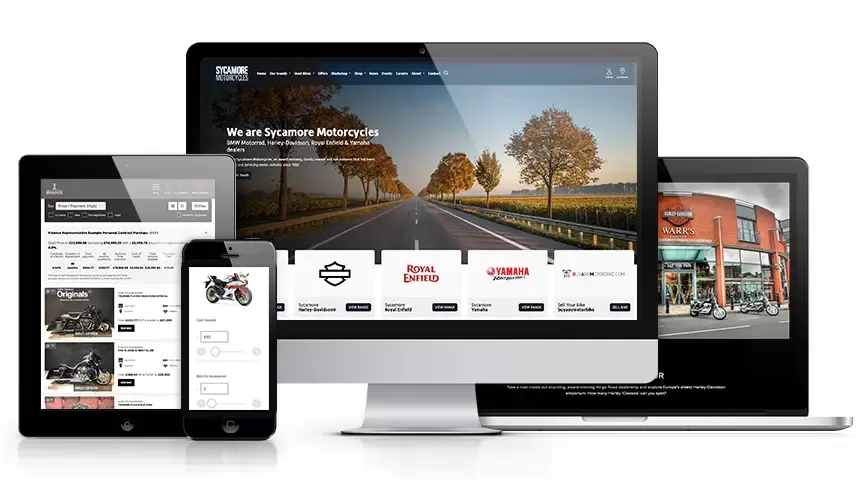 Responsive Motorcycle Dealer Website Design