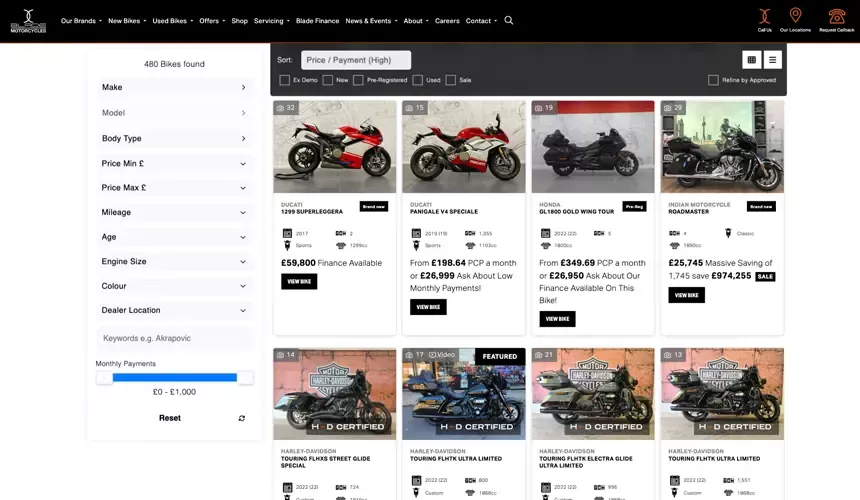 Search Bikes for sale