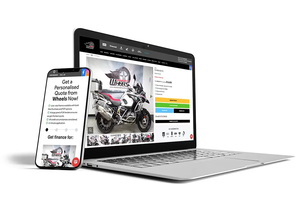 Contact us about Custom Motorcycle Dealer Websites