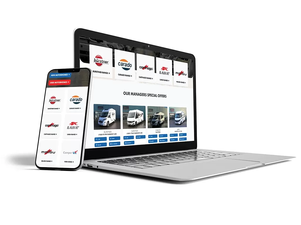 Multi-Franchise Leisure Vehicle Dealer Website Examples
