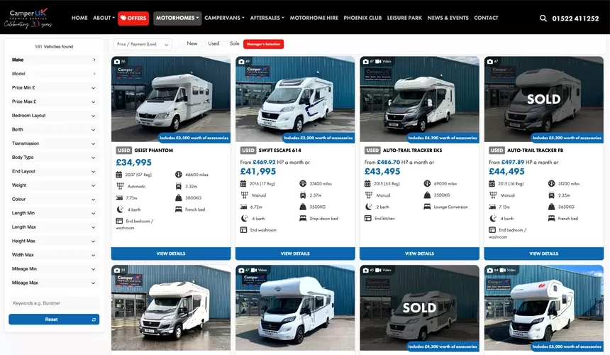 Search Leisure Vehicles for sale