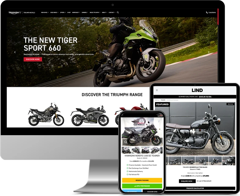 Motorcycle Dealer Website Examples