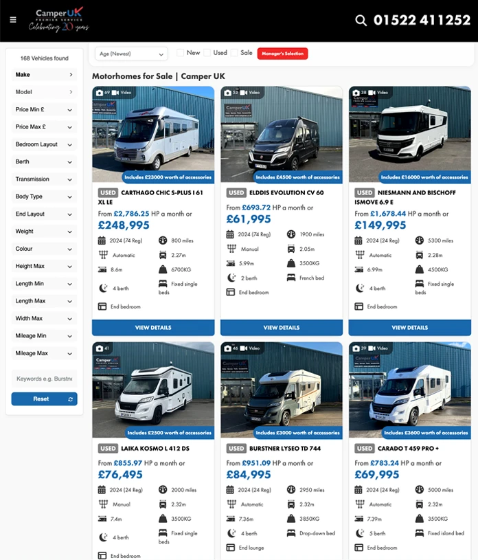 Camper UK - Motorhome Search