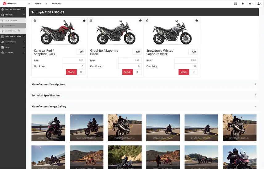 Powerful Triumph Model Admin