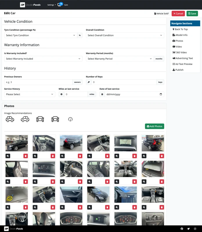 Upload and manage your vehicle inventory using VRM lookups and our database of motorcycle make and model data
