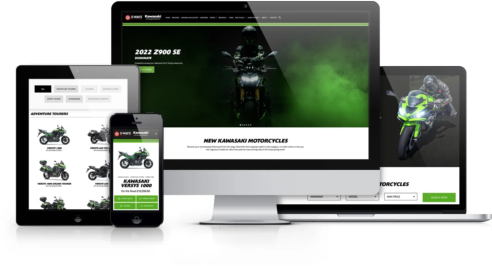 Kawasaki Dealer Website Solutions