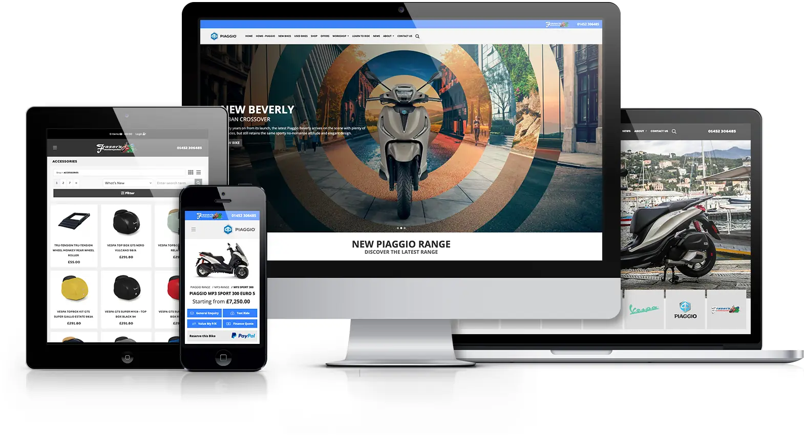 Piaggio Dealer Website Solutions