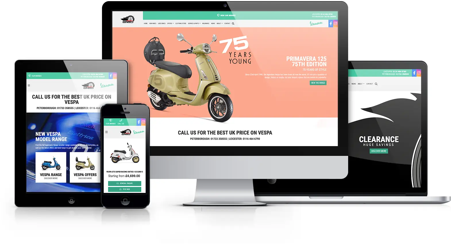Vespa Dealer Website Solutions